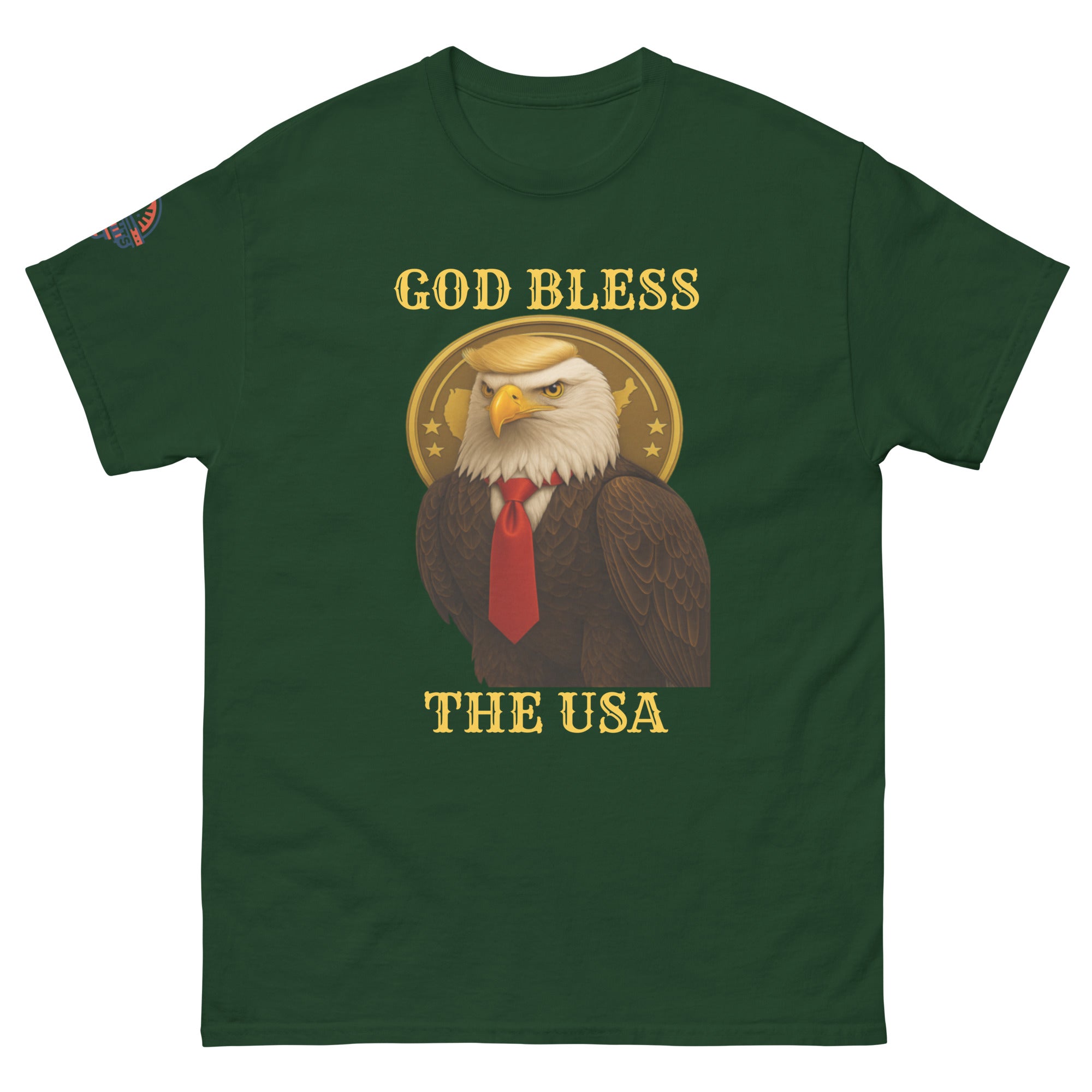 God Bless The USA Patriotic Eagle T-Shirt - American Pride Unisex Tee