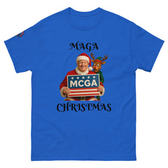 MAGA Christmas unisex Trump shirt in blue - conservative holiday tee