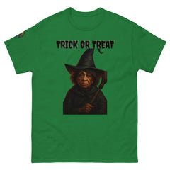 Green Halloween Graphic T-Shirt - Scary Witch design unisex fit