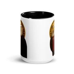 Durable double-sided bald eagle mug - Black (side view) American pride gift idea