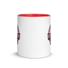 Double sided Red, Rights & You logo ceramic mug with red fill - 11oz