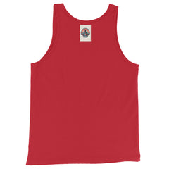 Back view of red patriotic tank top
