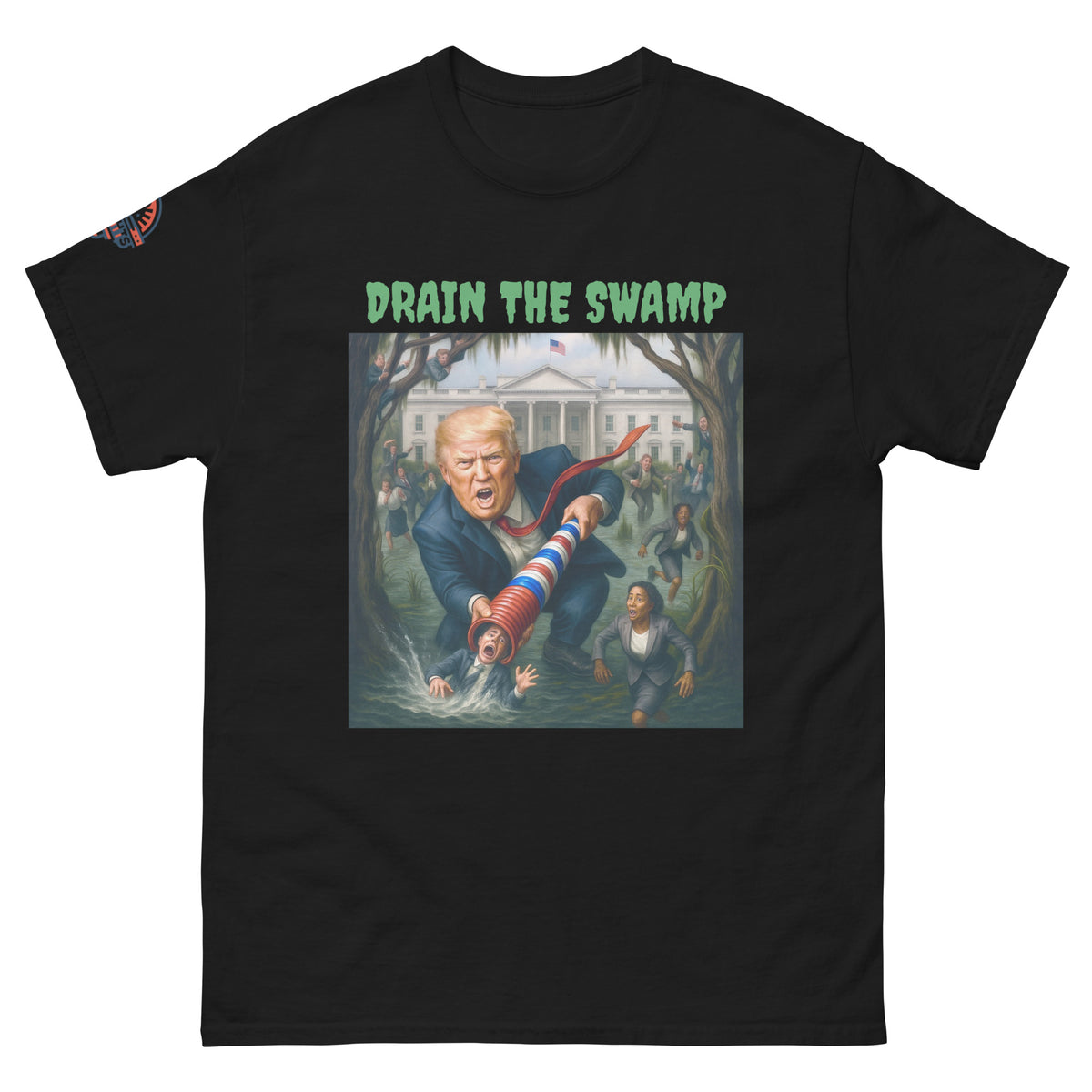 Black Trump Drain The Swamp patriotic shirt - conservative gift for Republicans.