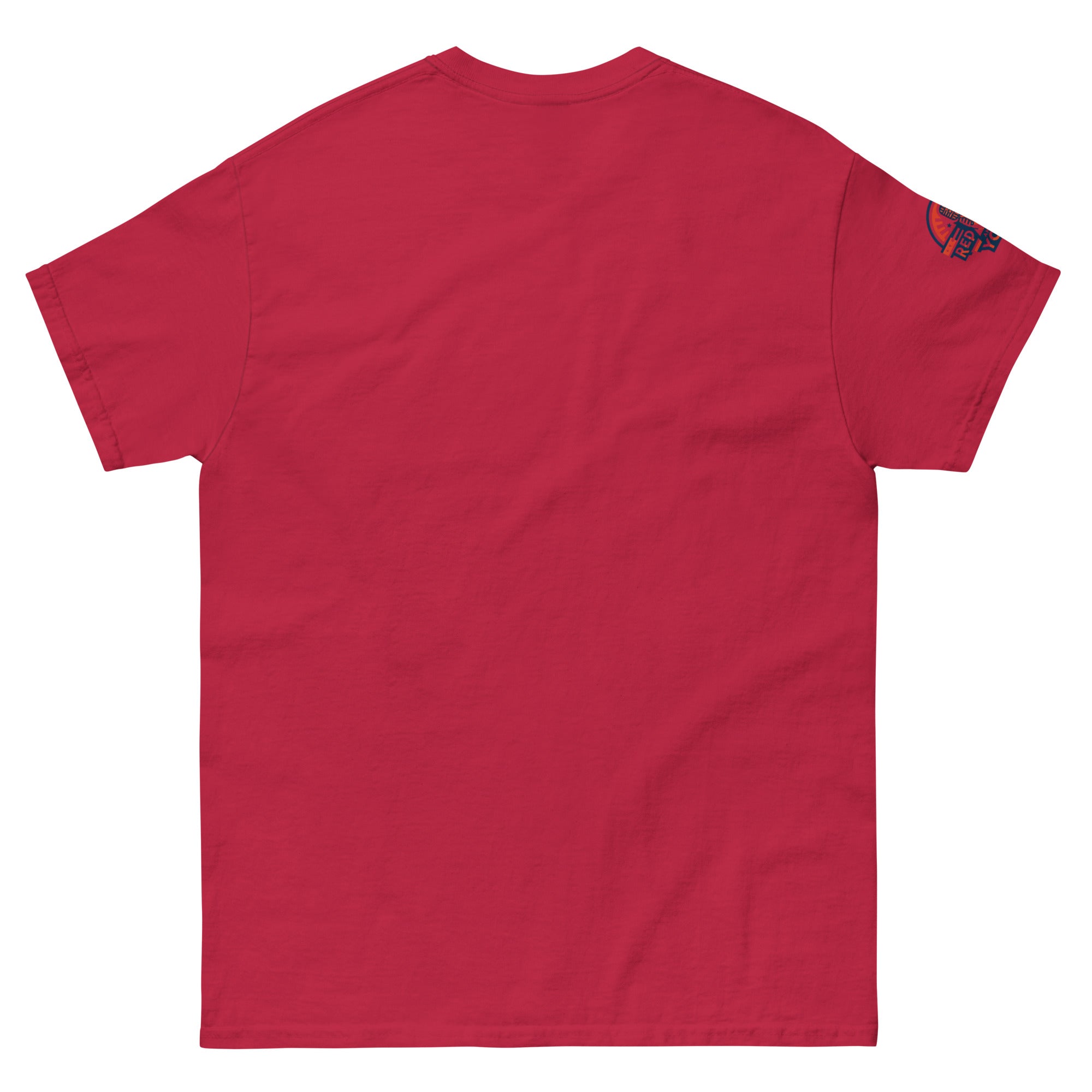 Red Drain The Swamp Trump MAGA rally t-shirt (rear view)