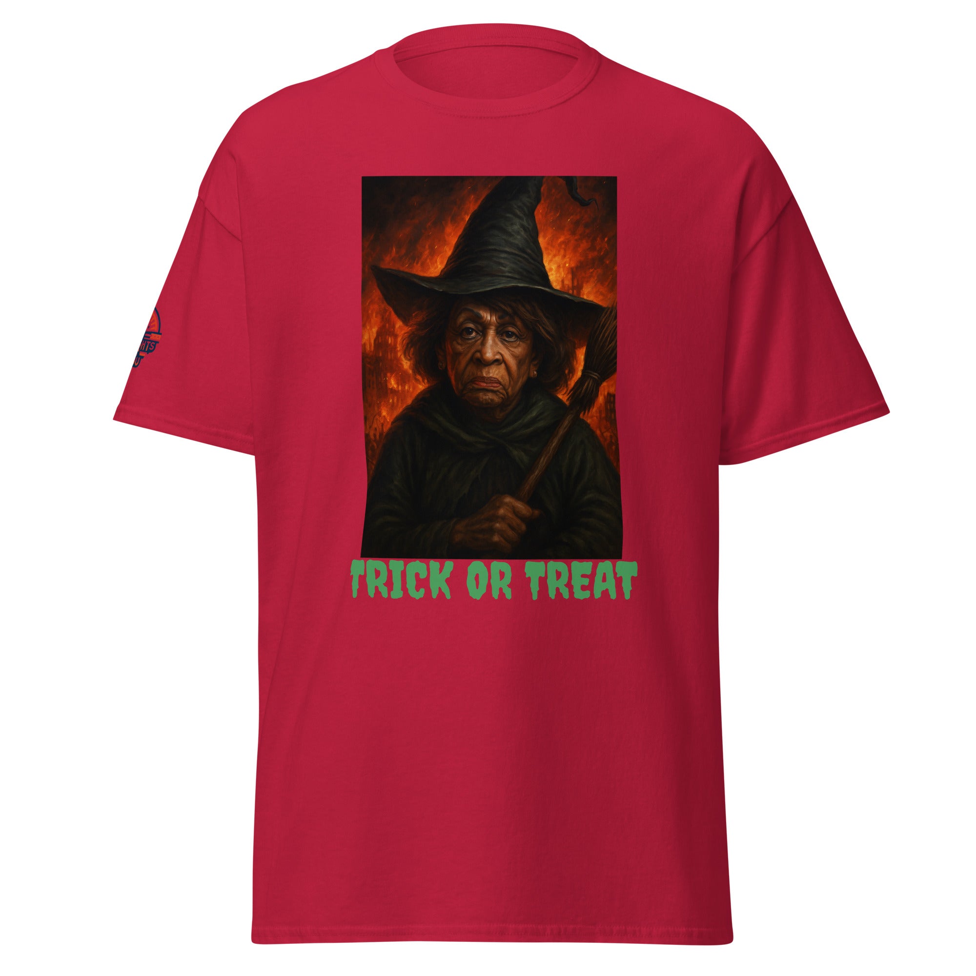 Cardinal Witch Graphic Tee - Funny Trick or Treat Halloween shirt