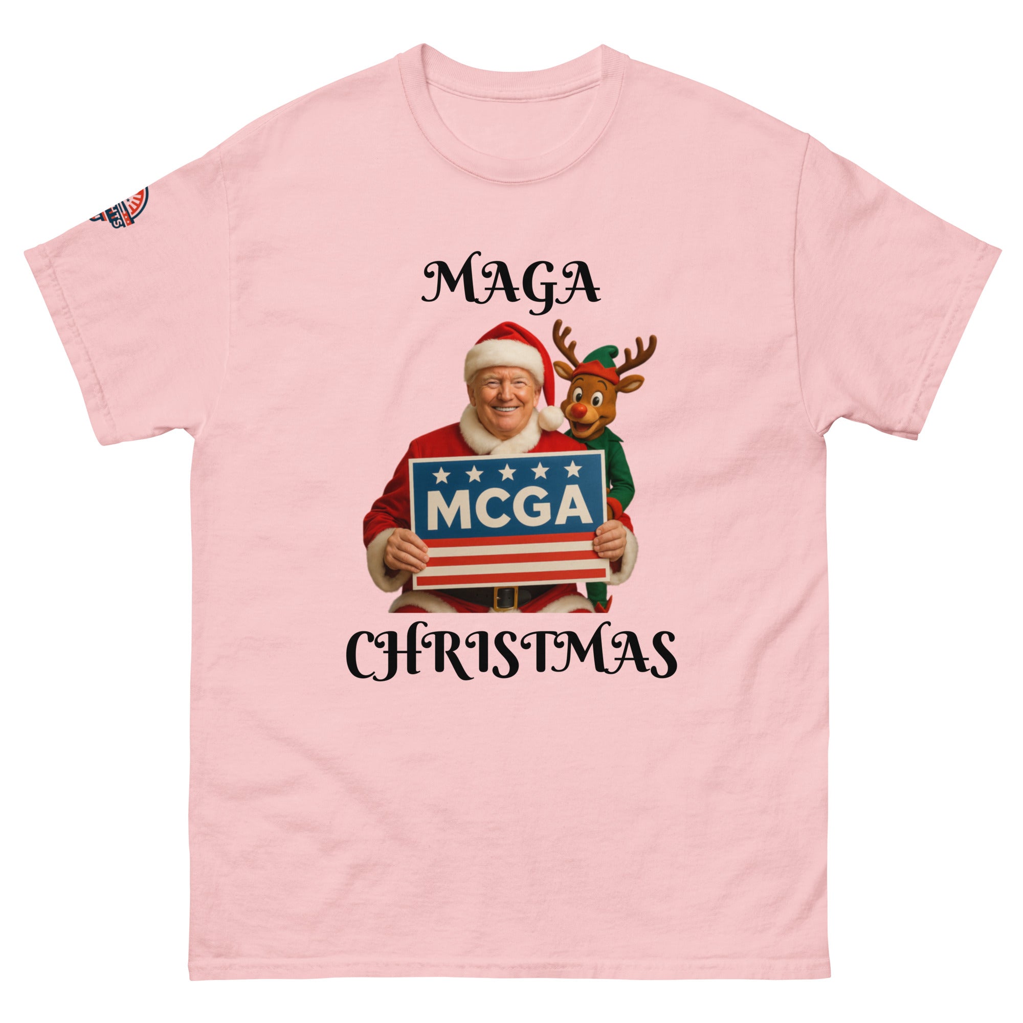 Jolly Santa Trump Make Christmas Great Again T-shirt - women's holiday gift