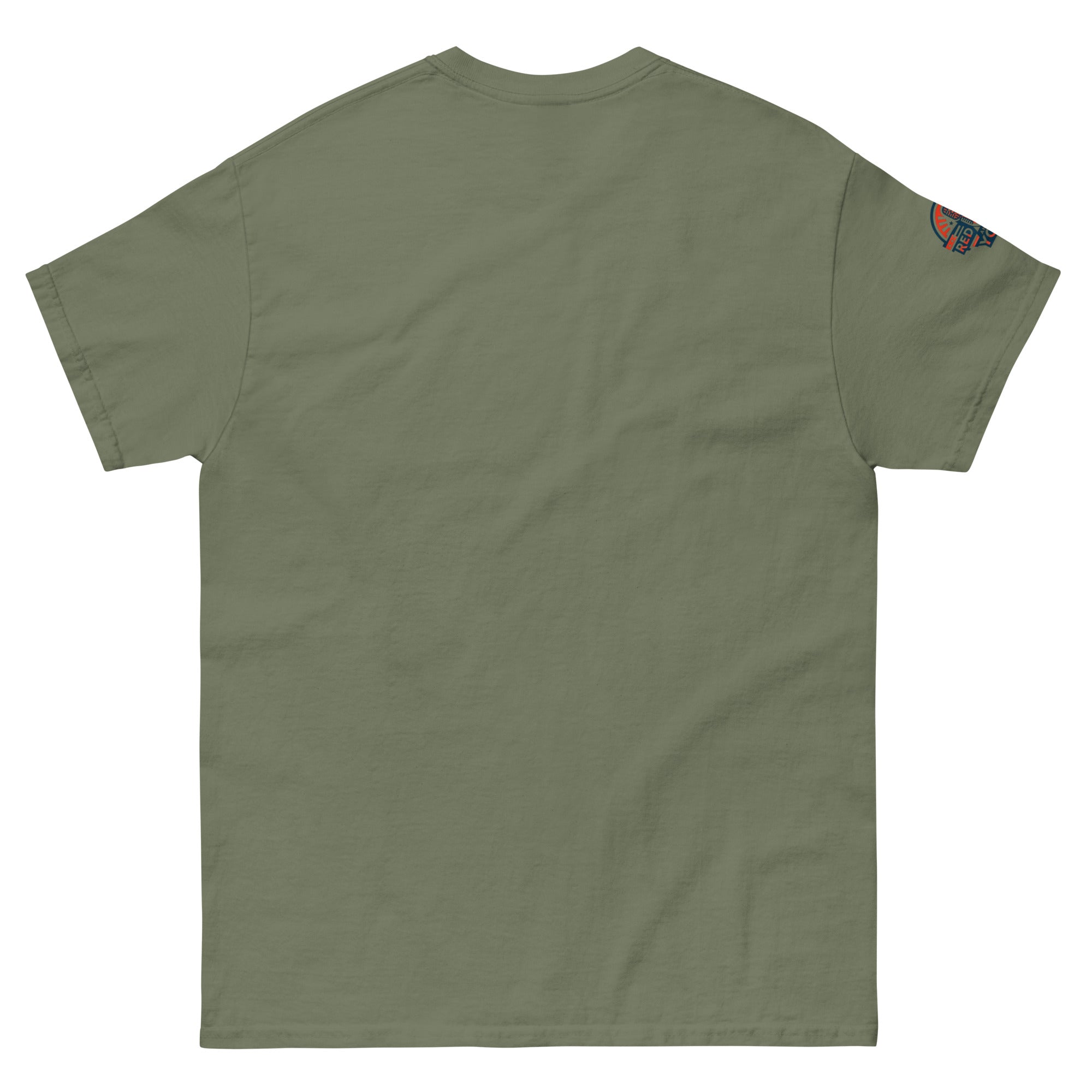 Freedom Fighter Eagle Tee in military green (rear view)
