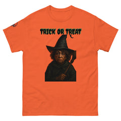Funny Halloween Witch T-Shirt - Scary Trick or Treat Graphic Tee (front view)