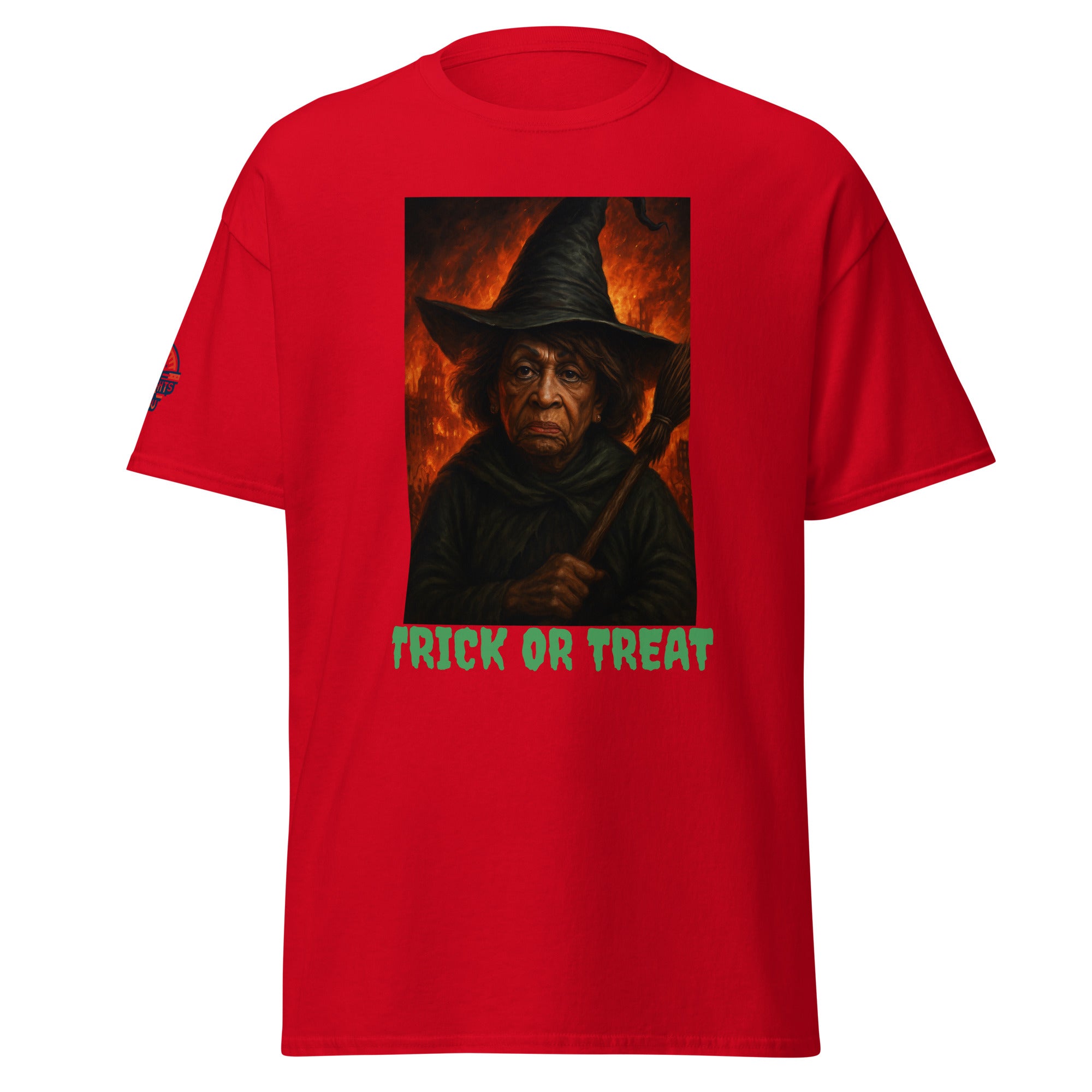 Red Witch Graphic Tee - Funny Trick or Treat Halloween shirt