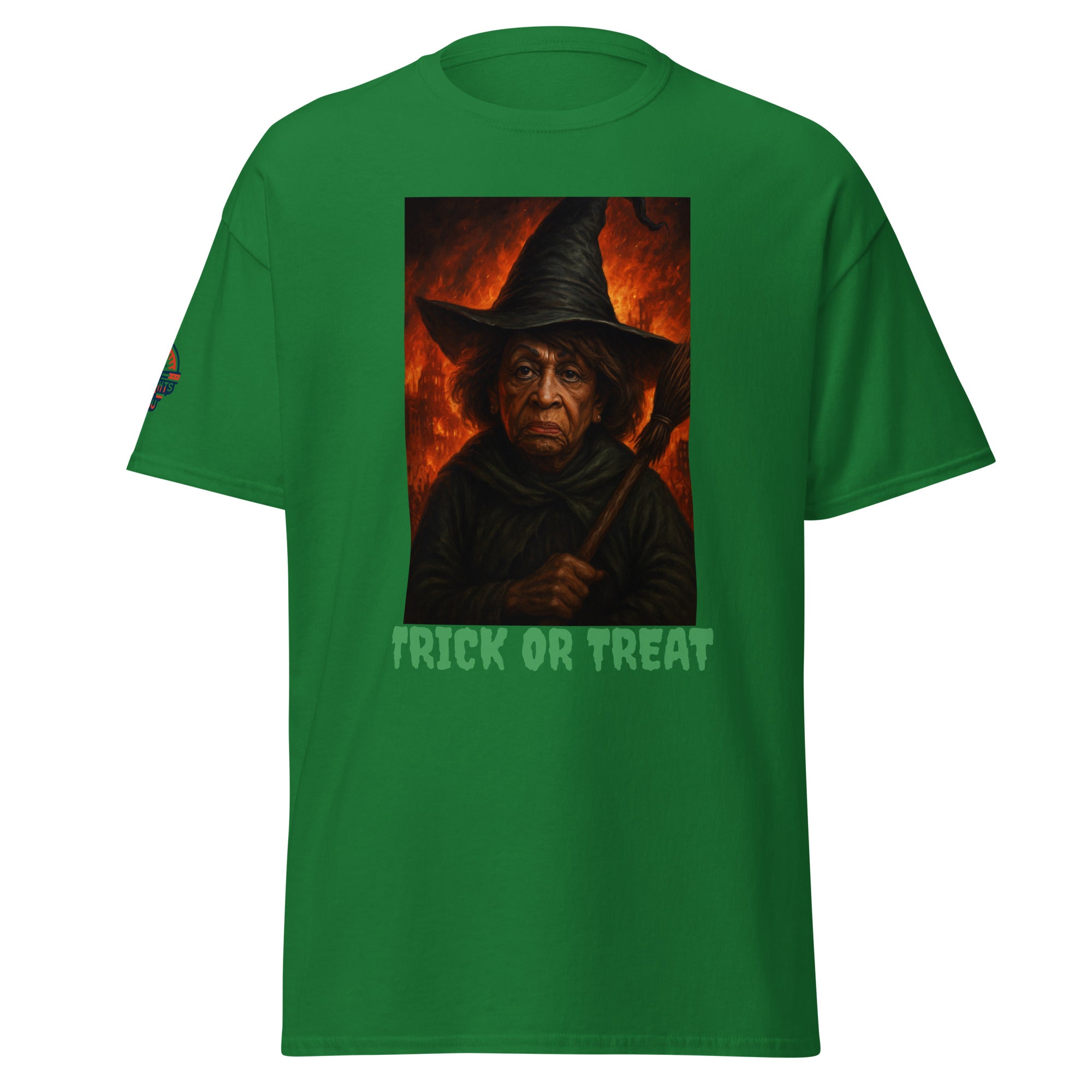 Green Witch Graphic Tee - Funny Trick or Treat Halloween shirt