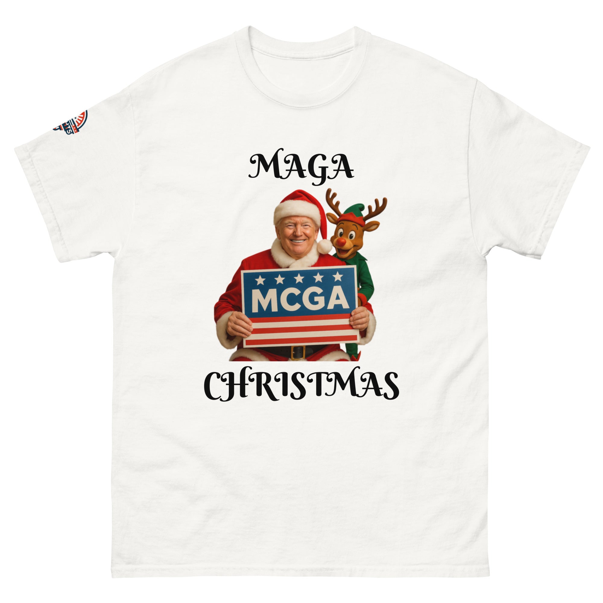 Jolly Santa Trump Make Christmas Great Again T-shirt - men's holiday gift